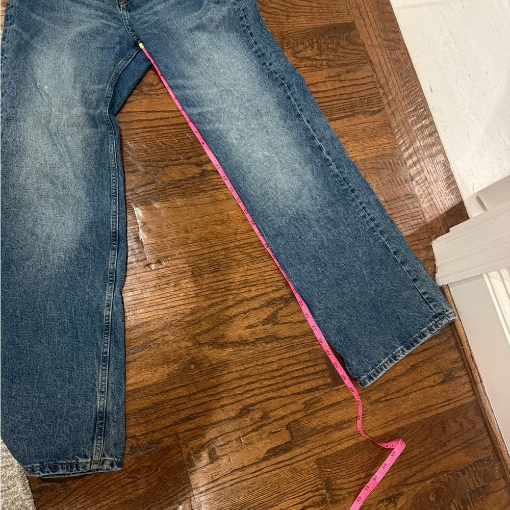 Divided Distressed Light and Dark Blue Denim Jeans